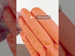 Pequeña 8 caja anaranjada del apretón 100pcs/de Mil Nitrile Disposable Gloves Diamond