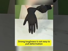 Diamond Texture Disposable Nitrile Gloves negro pulveriza libre para el automóvil industrial