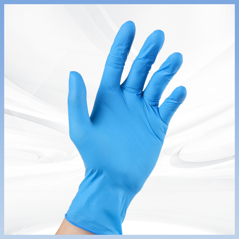 Guantes de nitrilo de venta al por mayor 9 pulgadas de espesor desechable para protección de manos