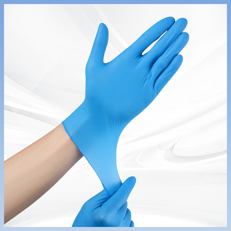 Guantes de nitrilo de venta al por mayor 9 pulgadas de espesor desechable para protección de manos