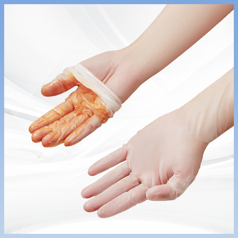 Los guantes rosados disponibles elegantes y cómodos del PVC hacen su protección también llena de sentido de moda