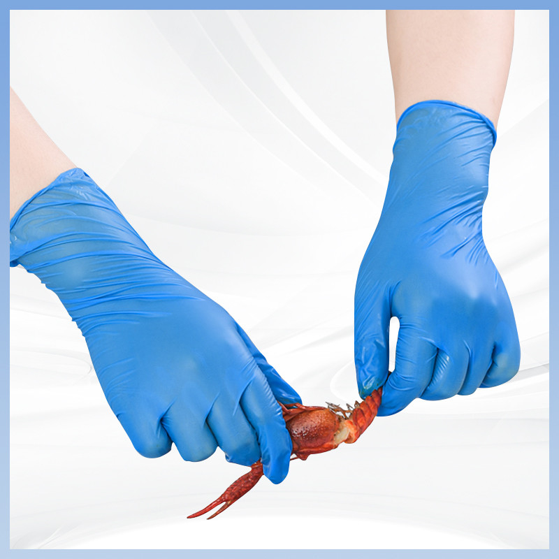 FDA Guantes de PVC desechables para piscinas seguras e higiénicas Color azul