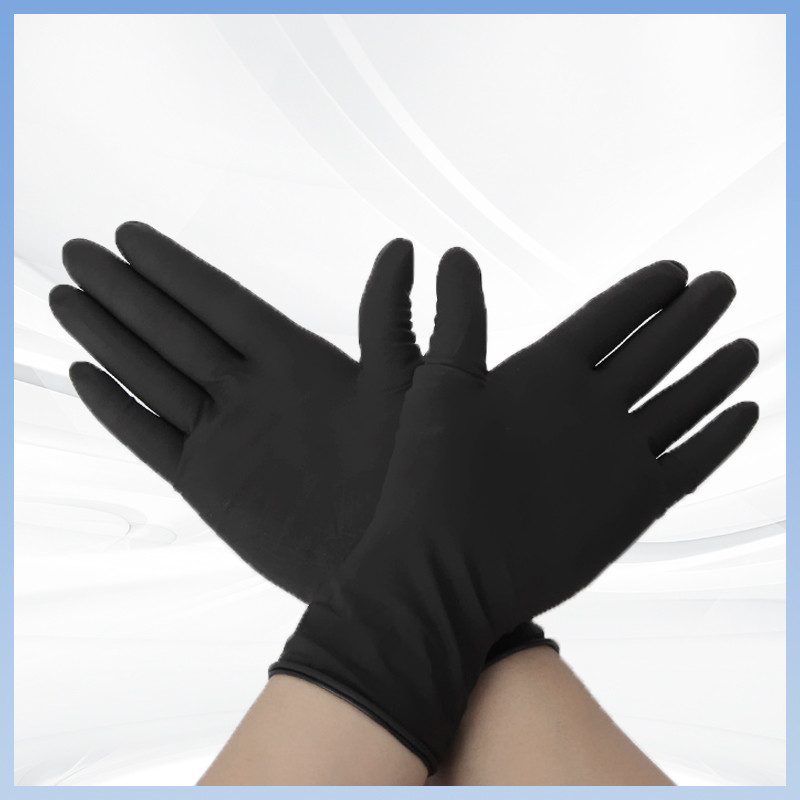 Guantes de látex sin polvo no médico producidos en China Guantes de látex desechables para alimentos con logotipo personalizable