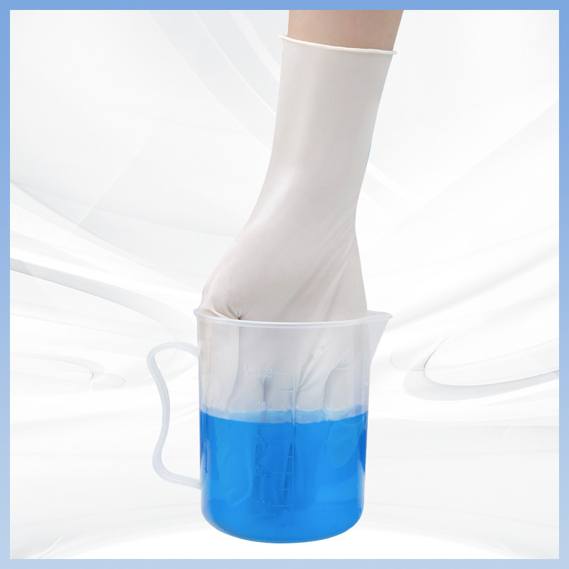 Guantes de látex blanco OEM Comodidad durante todo el día: Guantes de látex desechables para uso prolongado sin fatiga