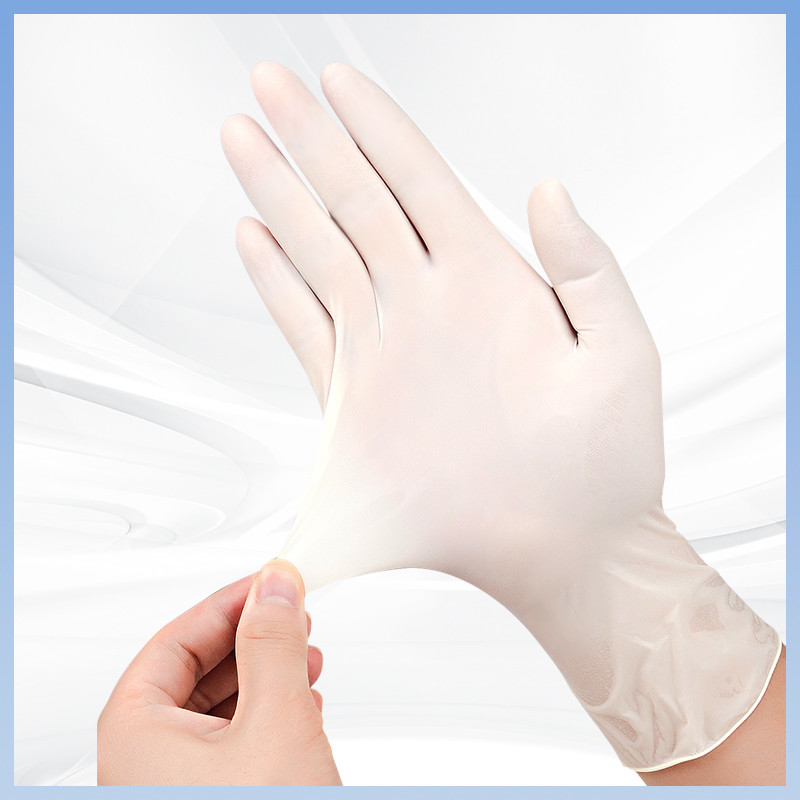Guantes de látex blanco OEM Flexibles y duraderos: Guantes de látex desechables para uso y protección prolongados